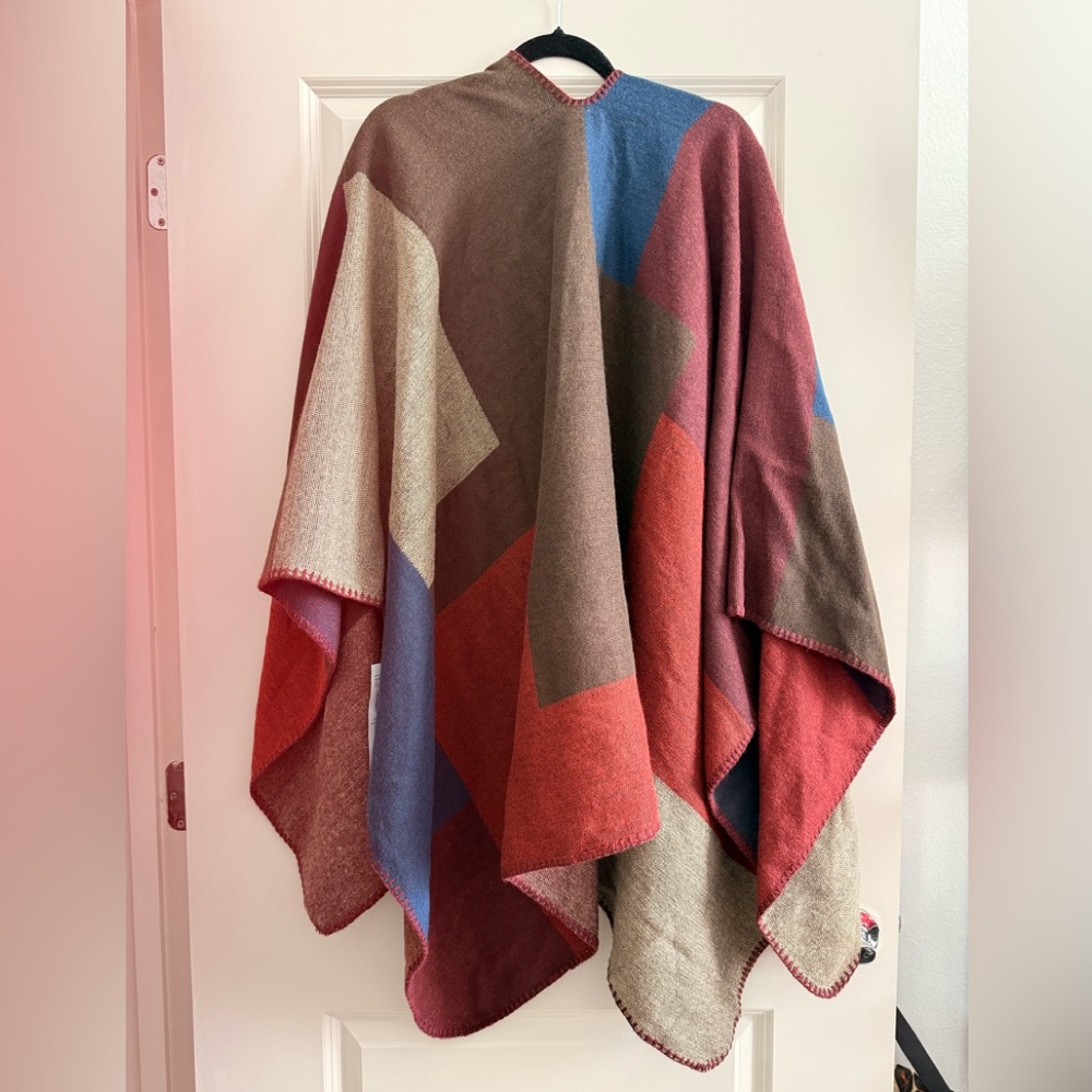 Passport Multicolor Knit Poncho